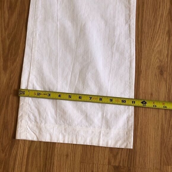 Burberry London White Cotton Trouser Pants Wide Leg Made in Italy - Picture 13 of 13